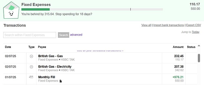 Budget Adjusted